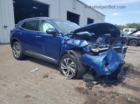 LRBFZNR44ND066553 2022 BUICK ENVISION Blue Delantero derecho