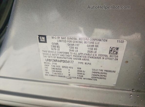 LRBFZNR44PD054177 2023 BUICK ENVISION Gray Вид підкапотного простору