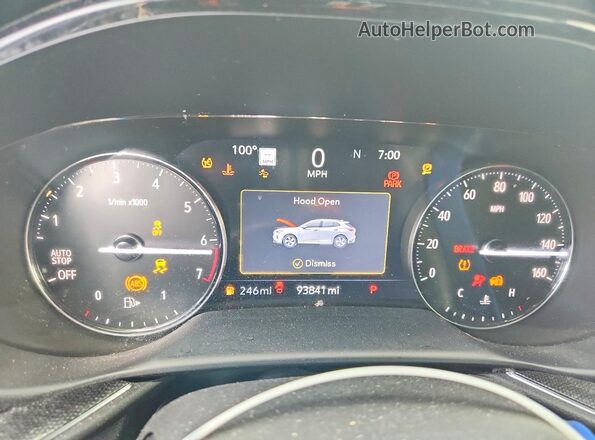 LRBFZNR45MD165008 2021 BUICK ENVISION Black ხელსაწყოთა პანელის ხედი