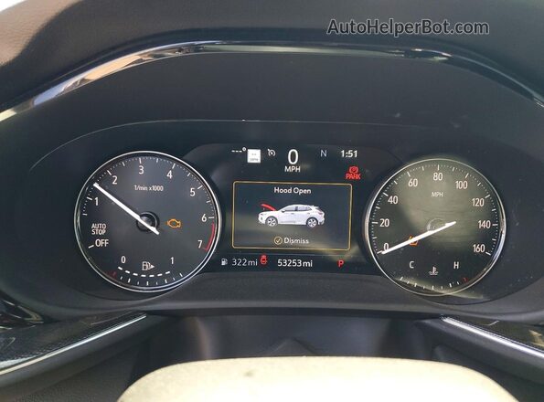 LRBFZNR48MD046949 2021 BUICK ENVISION Black Instrument cluster view