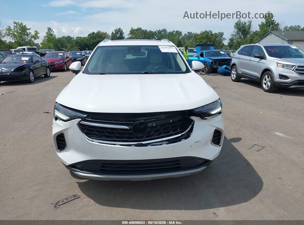 LRBFZNR4XND068338 2022 BUICK ENVISION White ხელსაწყოთა პანელის ხედი