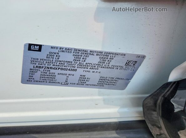 LRBFZNR4XPD024388 2023 BUICK ENVISION White 360 interior view