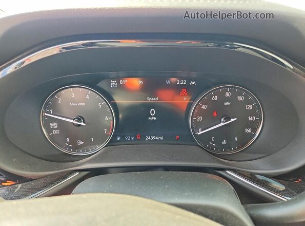 LRBFZPR41ND015796 2022 BUICK ENVISION Maroon Սարքավորումների վահանակի տեսք