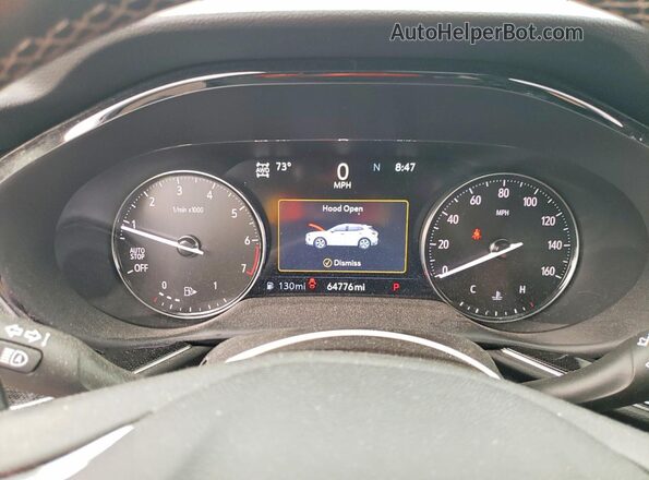 LRBFZPR48MD062919 2021 BUICK ENVISION Black ხელსაწყოთა პანელის ხედი