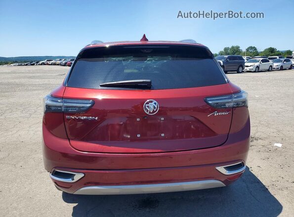 LRBFZRR47ND081541 2022 BUICK ENVISION Maroon უკანა ხედი