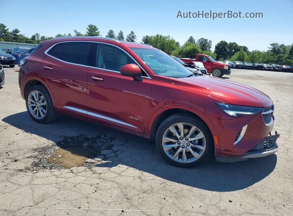 LRBFZRR47ND081541 2022 BUICK ENVISION Maroon წინა მარჯვენა