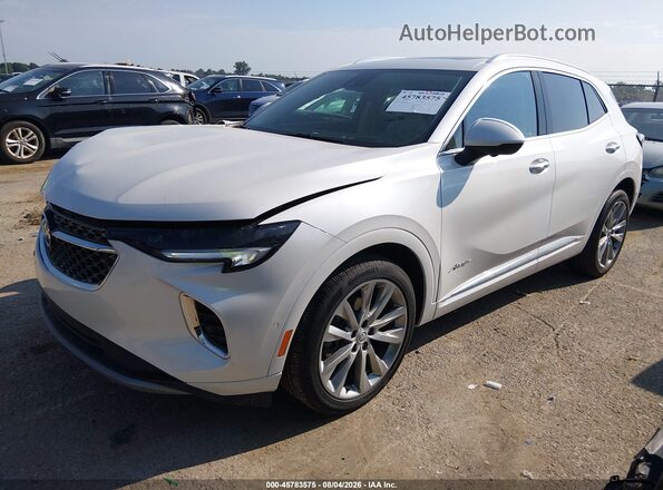 LRBFZSR42PD234062 2023 BUICK ENVISION White Առջևի ձախ երեք քառորդ տեսարան