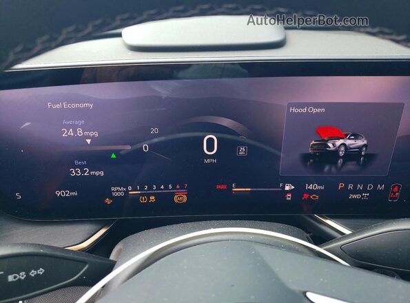 LRBFZSR4XTD055388 2026 BUICK ENVISION Purple Instrument cluster view