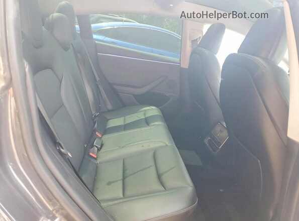 LRW3E7EB5RC087923 2024 TESLA MODEL Gray უკანა სავარძლების ხედი