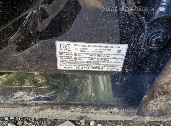 LRWYGDEE0RC630846 2024 TESLA MODEL Black ძრავის განყოფილების ხედი