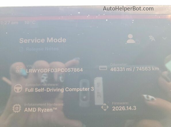LRWYGDFD3PC057864 2023 TESLA MODEL Charcoal Instrument cluster view