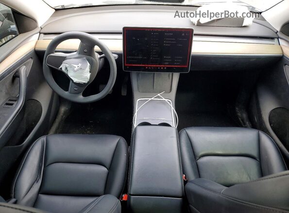 LRWYGDFD3PC057864 2023 TESLA MODEL Charcoal Dashboard view