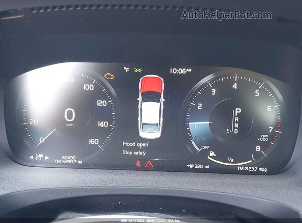LVY992MK1JP036639 2018 VOLVO S90 Black Вид задніх сидінь