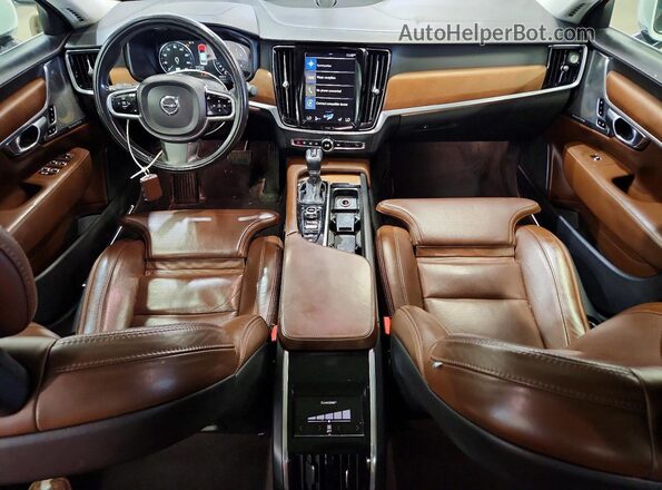 LVY992ML3JP004865 2018 VOLVO S90 White Dashboard view