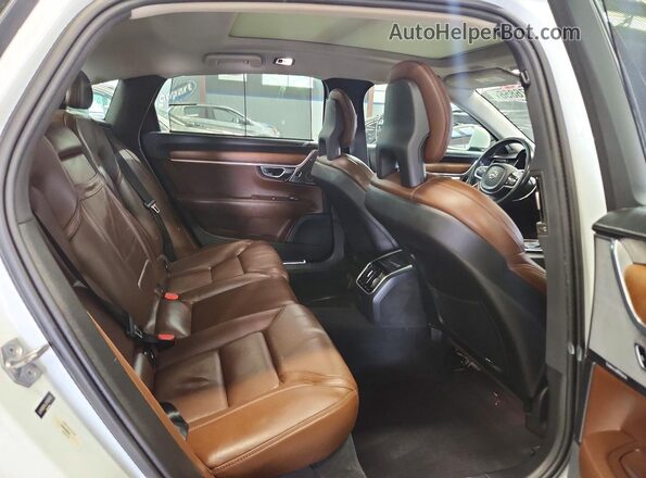 LVY992ML3JP004865 2018 VOLVO S90 White Rear seats view