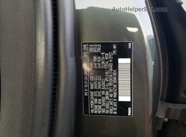LYV102RK3JB110887 2018 VOLVO XC60 Gray VIN კოდის სტიკერის ხედი