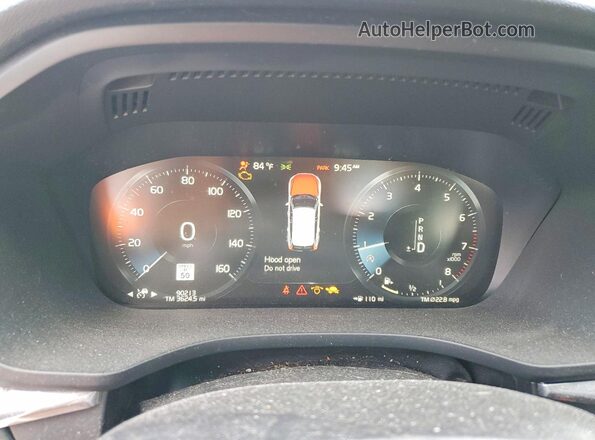 LYV102RM4JB096483 2018 VOLVO XC60 Blue Vista del cuadro de instrumentos