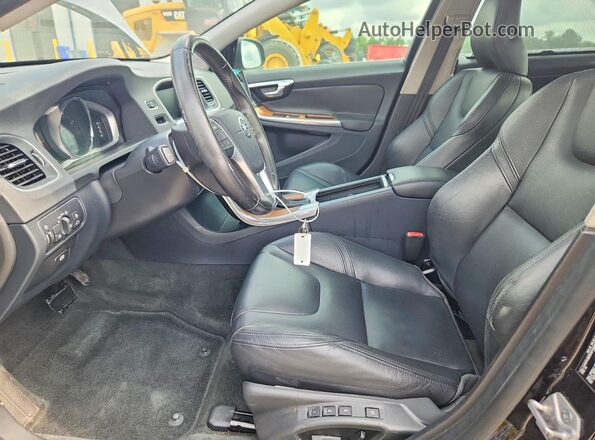 LYV402FK3GB092921 2016 VOLVO S60 Black წინა სალონის ხედი