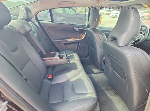 LYV402FK3GB092921 2016 VOLVO S60 Black უკანა სავარძლების ხედი