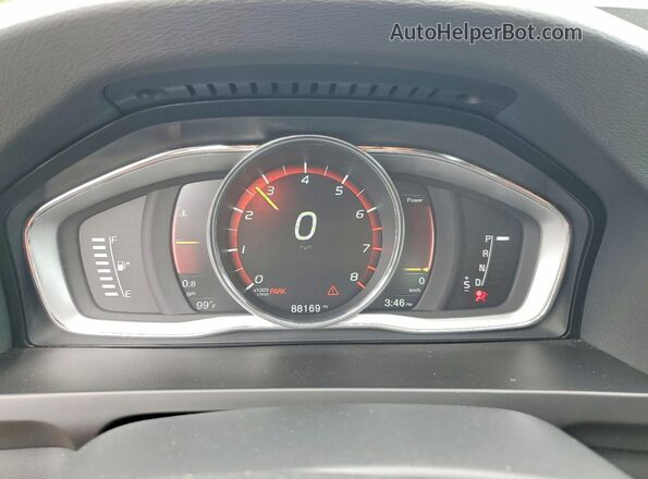 LYV402TK8JB190404 2018 VOLVO S60 Black Widok zestawu wskaźników