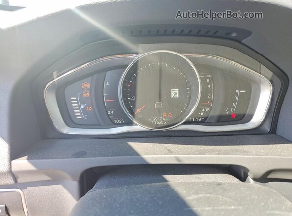 LYV402TM2HB126080 2017 VOLVO S60 White Widok zestawu wskaźników