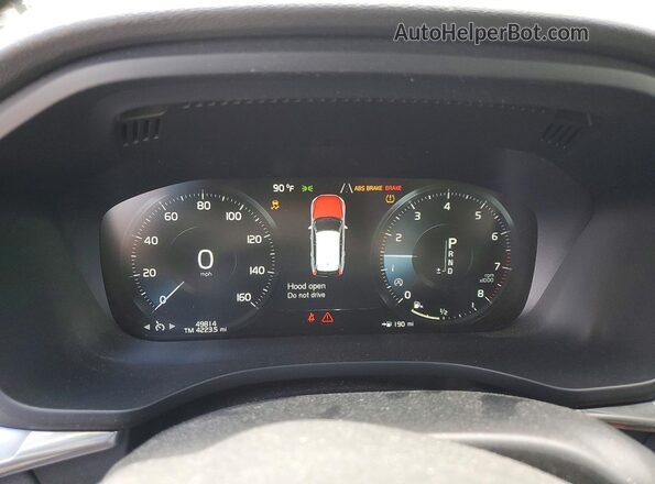 LYVA22RK0JB074389 2018 VOLVO XC60 Black Вид щитка приладів