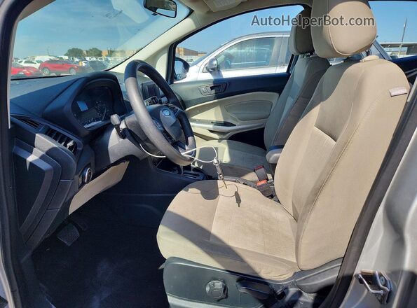MAJ3P1RE1JC196856 2018 FORD ECOSPORT Silver Widok wnętrza z przodu