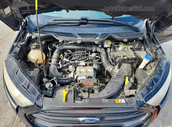 MAJ3P1RE4JC230451 2018 FORD ECOSPORT Black Widok wnętrza z tyłu
