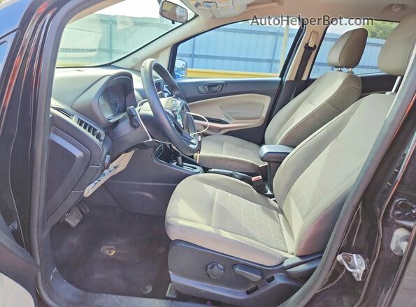 MAJ3P1RE4JC230451 2018 FORD ECOSPORT Black Widok wnętrza z przodu