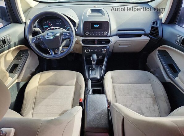 MAJ3P1RE4JC230451 2018 FORD ECOSPORT Black Widok deski rozdzielczej