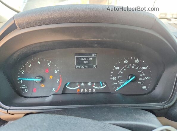 MAJ3P1RE8JC175065 2018 FORD ECOSPORT Черный Вид щитка приборов