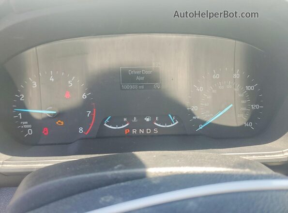 MAJ3P1RE8JC207299 2018 FORD ECOSPORT White Instrument cluster view