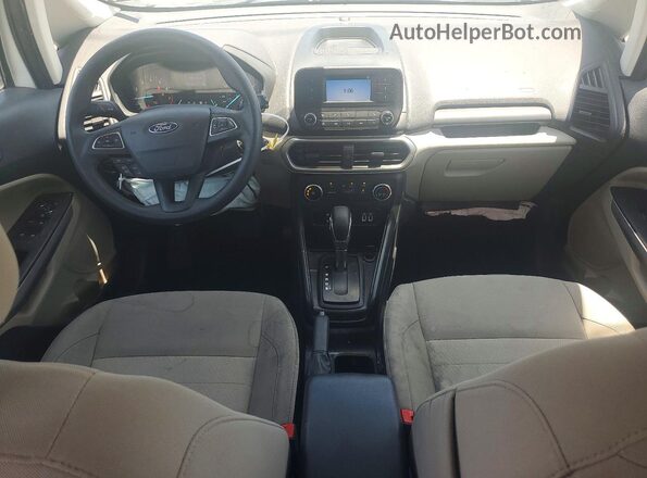 MAJ3P1RE8JC207299 2018 FORD ECOSPORT White Dashboard view