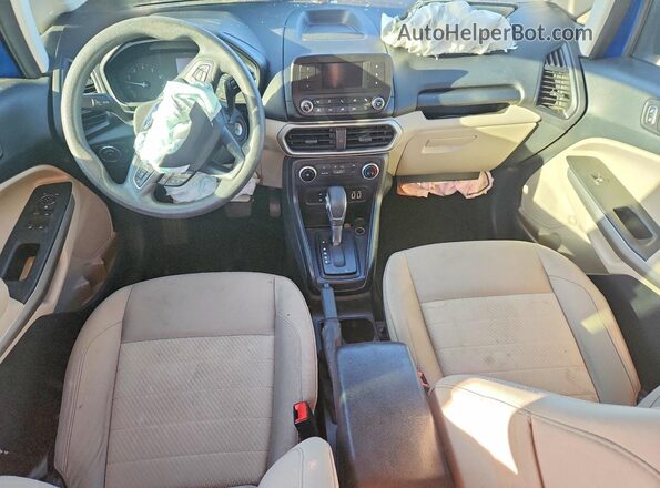 MAJ3P1RE8JC227438 2018 FORD ECOSPORT Blue წინა პანელის ხედი