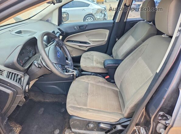 MAJ3P1REXJC242572 2018 FORD ECOSPORT Gray Widok wnętrza z przodu
