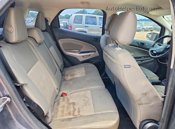 MAJ3P1REXJC242572 2018 FORD ECOSPORT Gray Widok wnętrza z tyłu