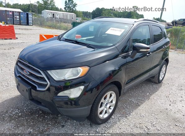 MAJ3P1TE0JC210285 2018 FORD ECOSPORT Black Առջևի ձախ երեք քառորդ տեսարան