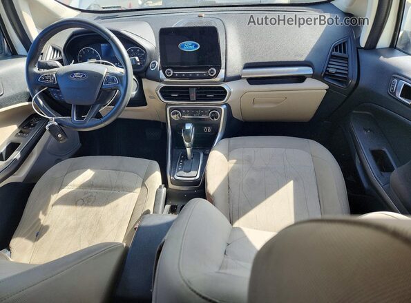 MAJ3P1TE1JC175823 2018 FORD ECOSPORT White წინა პანელის ხედი