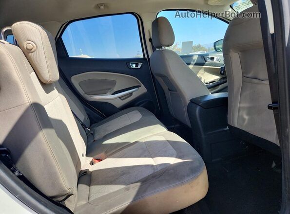 MAJ3P1TE1JC175823 2018 FORD ECOSPORT White უკანა სალონის ხედი