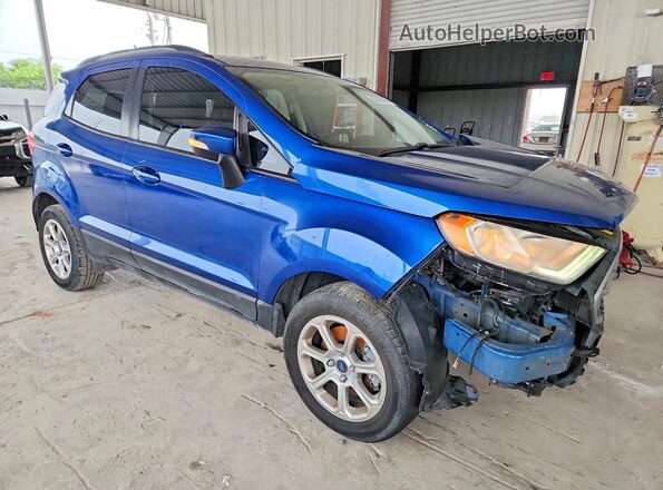MAJ3P1TE1JC201983 2018 FORD ECOSPORT Blue Front right