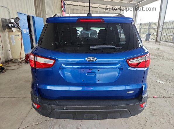 MAJ3P1TE1JC201983 2018 FORD ECOSPORT Blue Rear view