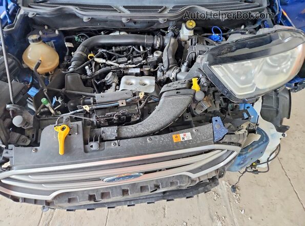 MAJ3P1TE1JC201983 2018 FORD ECOSPORT Blue Engine compartment view