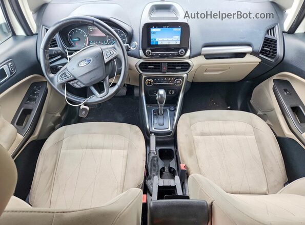 MAJ3P1TE2JC205377 2018 FORD ECOSPORT White Առջևի վահանակի տեսք
