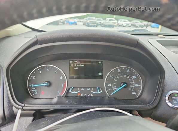 MAJ3P1TE2JC205377 2018 FORD ECOSPORT White Սարքավորումների վահանակի տեսք