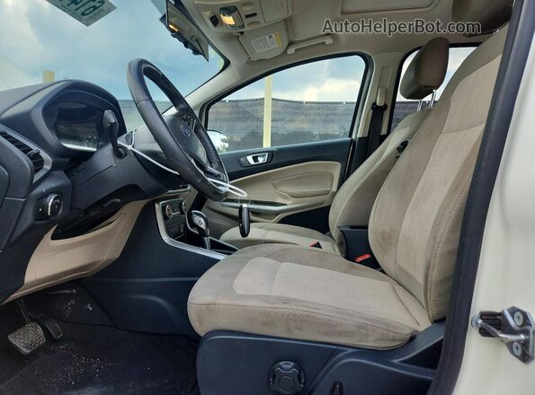 MAJ3P1TE2JC205377 2018 FORD ECOSPORT White Սալոնի դիմացի տեսք