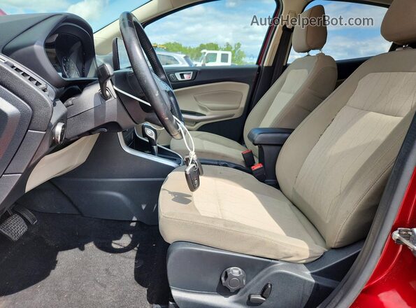MAJ3P1TE3JC162328 2018 FORD ECOSPORT Red Вид салону спереду