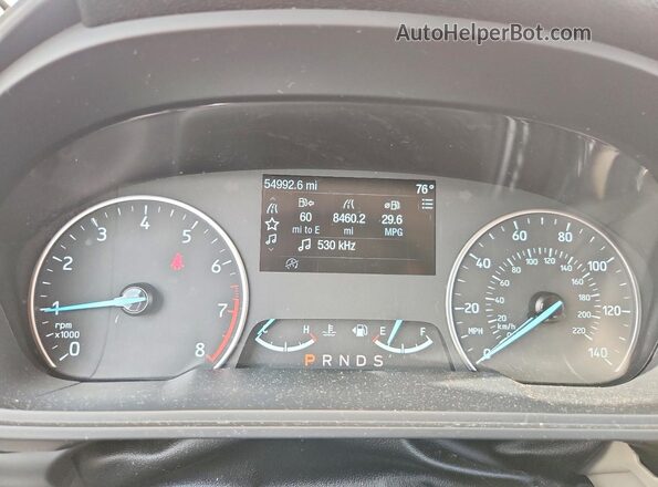MAJ3P1TE3JC162328 2018 FORD ECOSPORT Red Вид щитка приладів