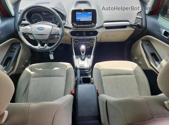MAJ3P1TE3JC173216 2018 FORD ECOSPORT Red წინა პანელის ხედი