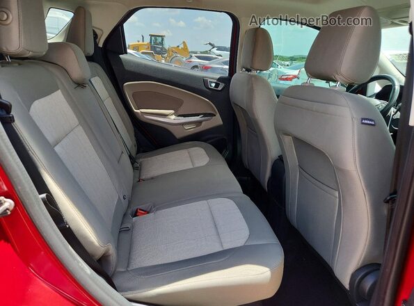 MAJ3P1TE3JC173216 2018 FORD ECOSPORT Red უკანა სავარძლების ხედი