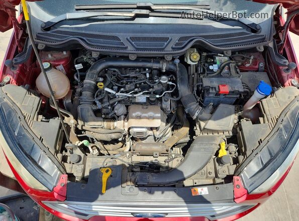MAJ3P1TE3JC173216 2018 FORD ECOSPORT Red უკანა სალონის ხედი